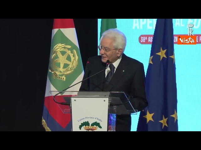 Mattarella all'Upi: Province non stiano nel limbo, serve intervenire