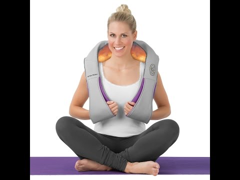 VITALmaxx Shiatsu-Massagegerät 2-tlg. in Grau/Lila (09741) | maxx-world