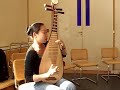 chinese pipa player liu fang playing 'give you a rose' after an interview we had with her in brussels may 2005.  ends a bit abruptly.