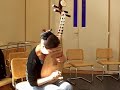 chinese pipa player liu fang playing 'give you a rose' after an interview we had with her in brussels may 2005.  ends a bit abruptly.