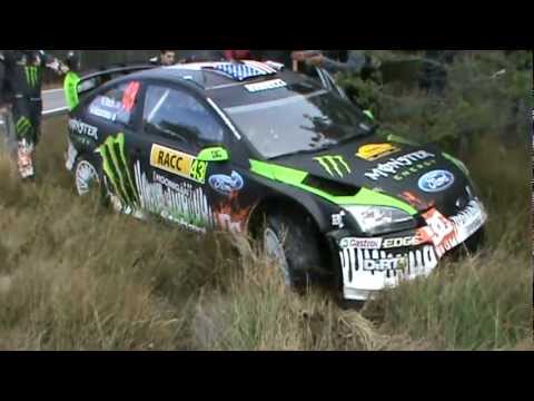 Ken Block fail and crash - Rally Catalunya WRC '10 [Pure Engine Sound]