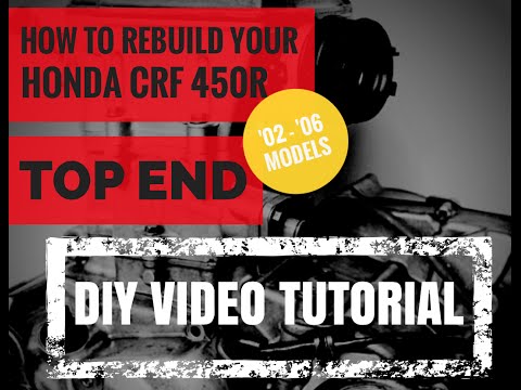 Honda CRF 450 Top End Rebuild How To Video Cylinder and Piston Replacement