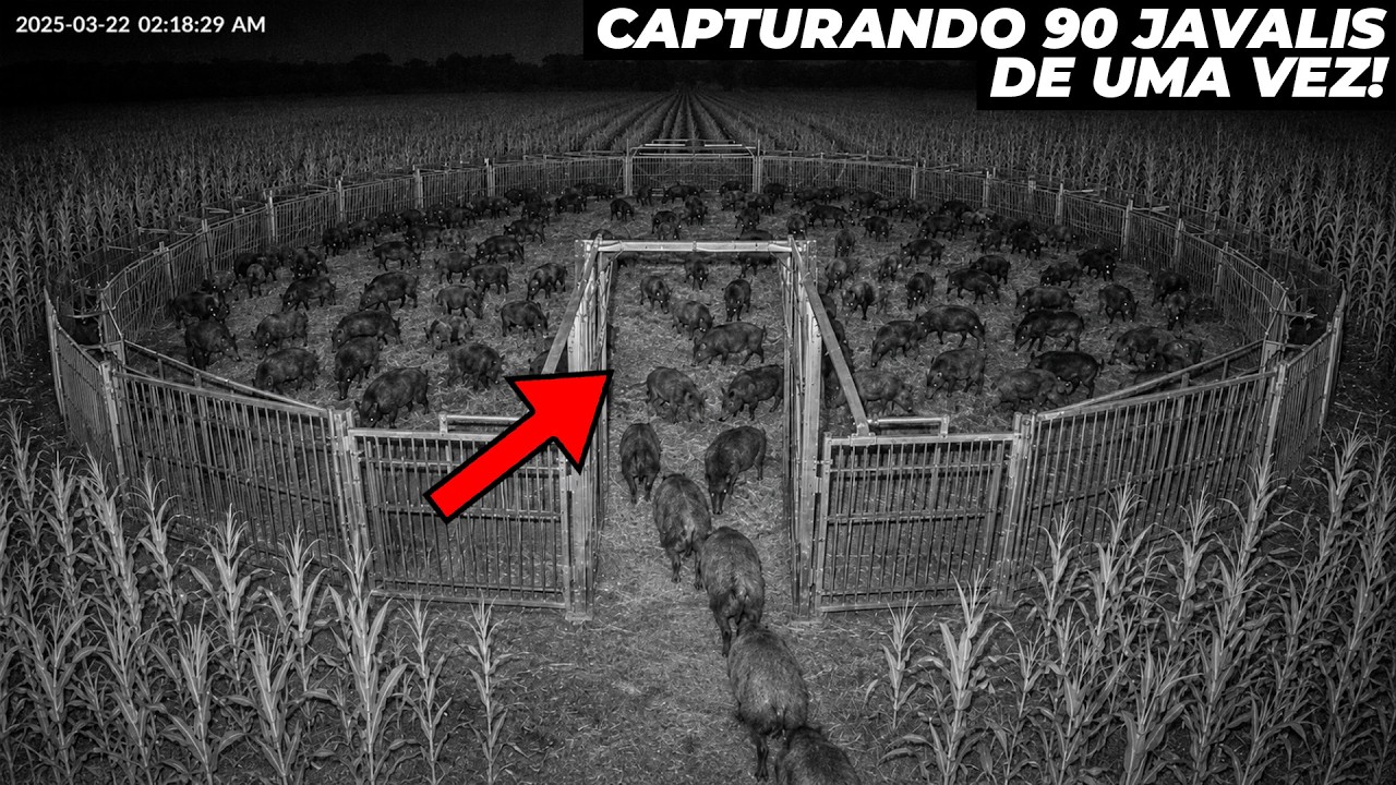 A melhor técnica para capturar milhares de javalis