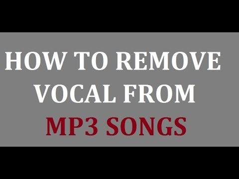 how to remove vocals from a song online