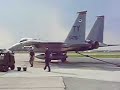 Tyndall AFB F-15 engine run \"burp\"