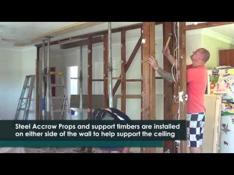 how to remove load bearing wall