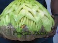 Vegetable carving- Pumkin Flower