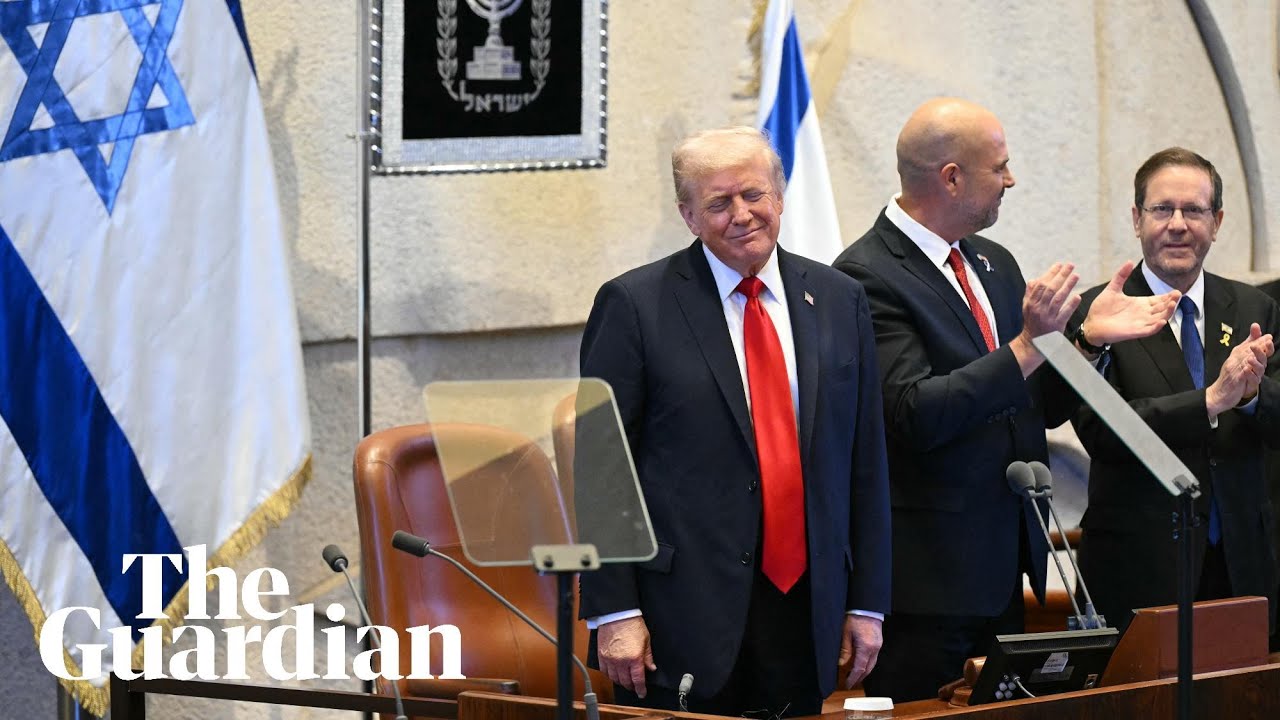 Donald Trump arrives in Israel and is due to address the Knesset – watch live