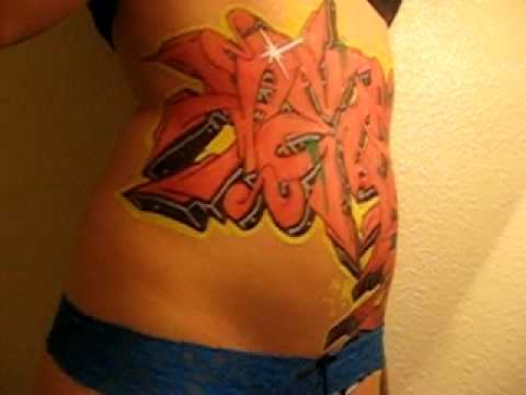FRESNO GRAFFITI BODY ART WORK
