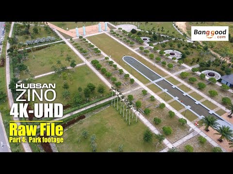HUBSAN ZINO H117s 4K UHD drone -Part 4: 4K raw video of park footage