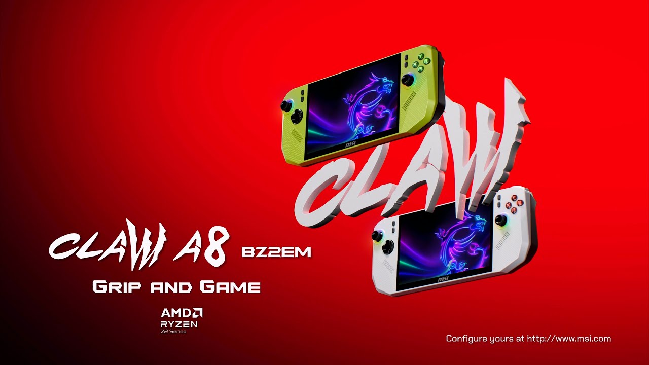 Claw A8 BZ2EM - Grip and Game | MSI - YouTube
