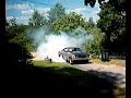 testing out the donated 7.25 suregrip 3.55 geared rear for the duster in the driveway. slant six and 904 auto.