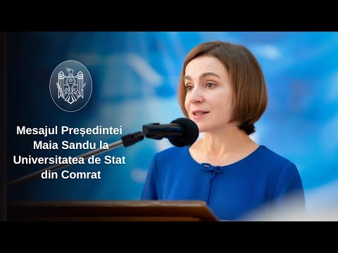 Speech by the President of the Republic of Moldova, Ms. Maia Sandu, in front of students and teachers of the Comrat State University (CDU)