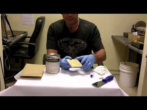 how to fill travertine
