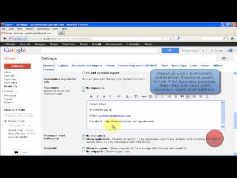 how to attach signature in gmail