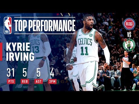 Video: Kyrie Irving Gets BUCKETS At Home Vs Detroit | October 30, 2018