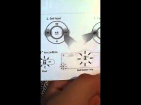 how to set iluv alarm clock