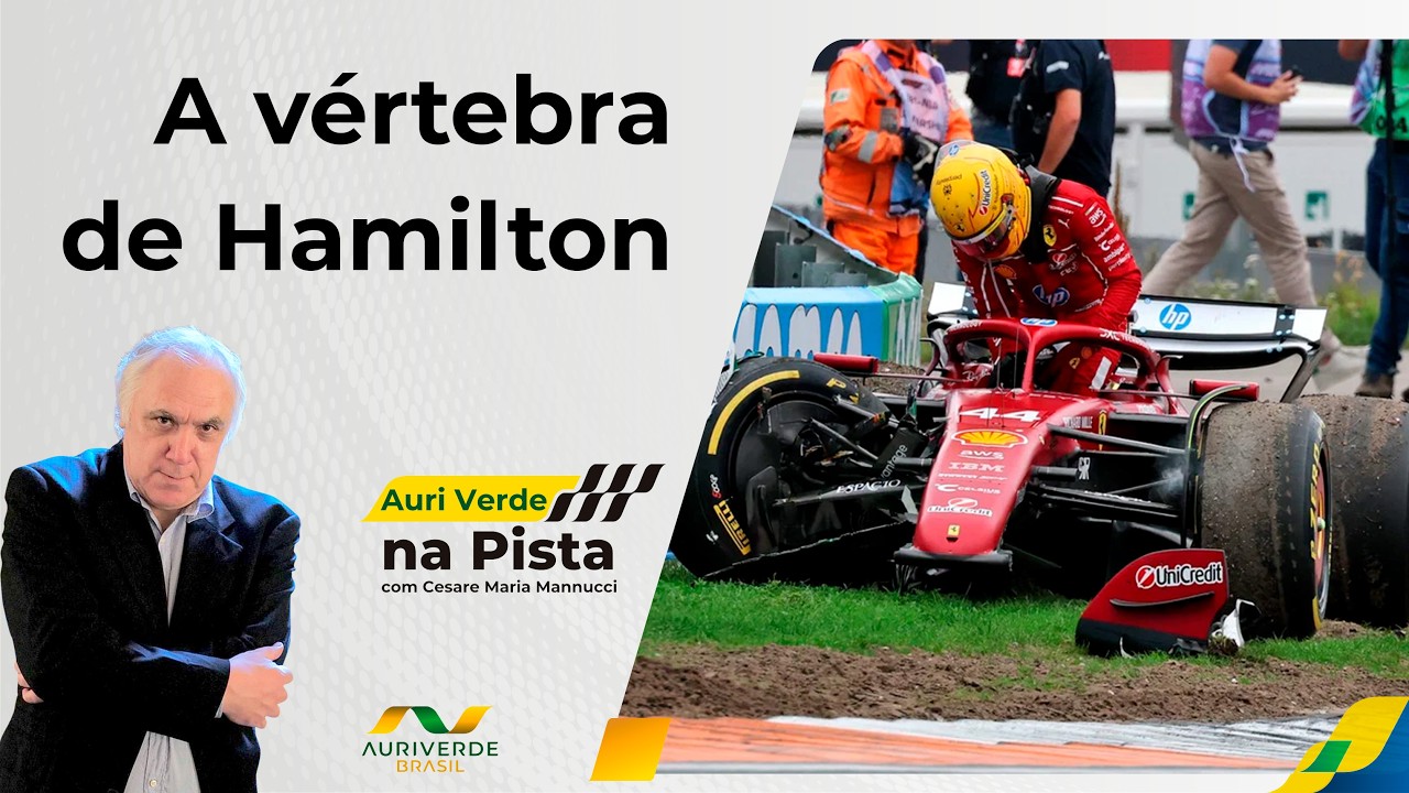 O mistério da vértebra de Hamilton. Lewis admite a lesão durante testes em Barcelona em 2025