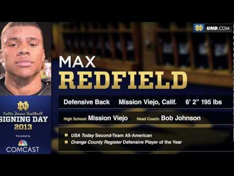 Max Redfield - 2013 Notre Dame Football Signee