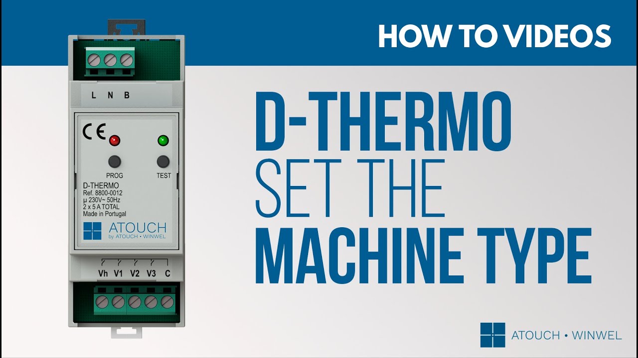 D-THERMO - Como definir o tipo de máquina