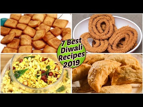 Diwali Farsan Recipes | Diwali Faral | Mithai | Karanji, Shakarpara, Chakli, Besan Ladoo, Chivda
