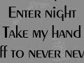 Enter Sandman, With Lyrics