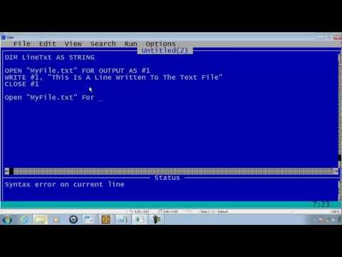 how to open qbasic
