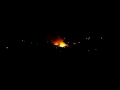 Großbrand in Grafschaft (HSK), gefilmt aus dem Dachfenster