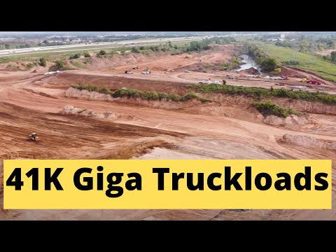 video-linktoworks-Tesla Giga Texas Drone Shows Need 41,000 Truckloads of...