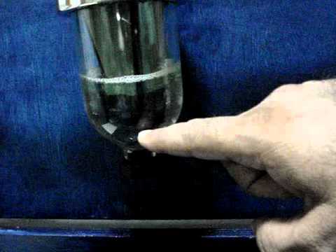 how to drain fass water separator
