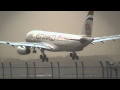 Storm!! Etihad Airways Airbus A330-243 Go Around at Narita