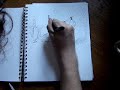 Drawing a landscape. Drawing a landscape.