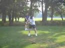 Buck golfs at Indian Boundary