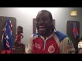 RCB players celebrate after their win over Kolkata in the locker room