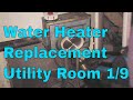 Hot Water heater Install No Basement Part 1