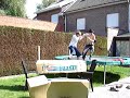 huge chokeslam through table(box)