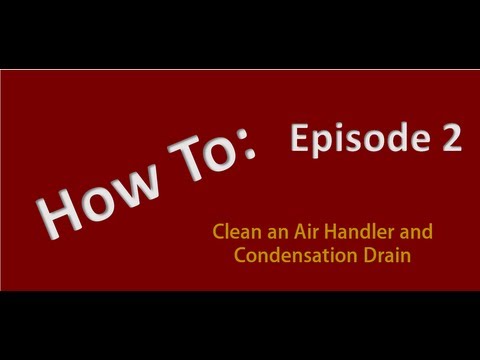 how to clean a c drain line in the attic