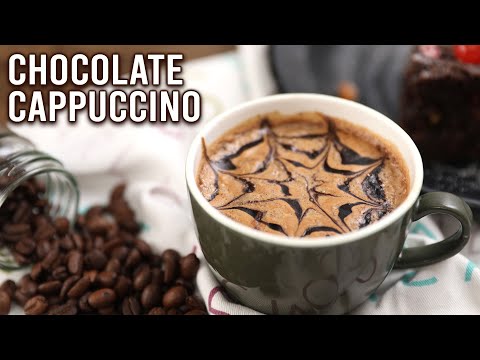 Chocolate Cappuccino | How To Make Cafe Style Cappuccino | Instant Chocolate Cappuccino | Ruchi