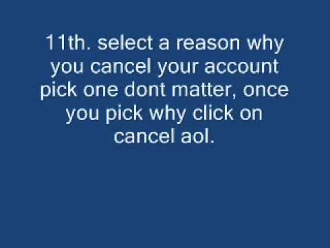 how to eliminate aol account
