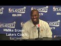 Lakers Coach Mike Brown imitates Kobe Bryant's facial expression