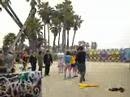 Sanjaya Part 10 Dancing with UCLA cheerleaders Venice Beach