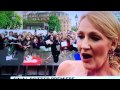 Entrevista  a J.K. Rowling en la Alfombra Roja de HP7 Parte 2 en Londres (2011)