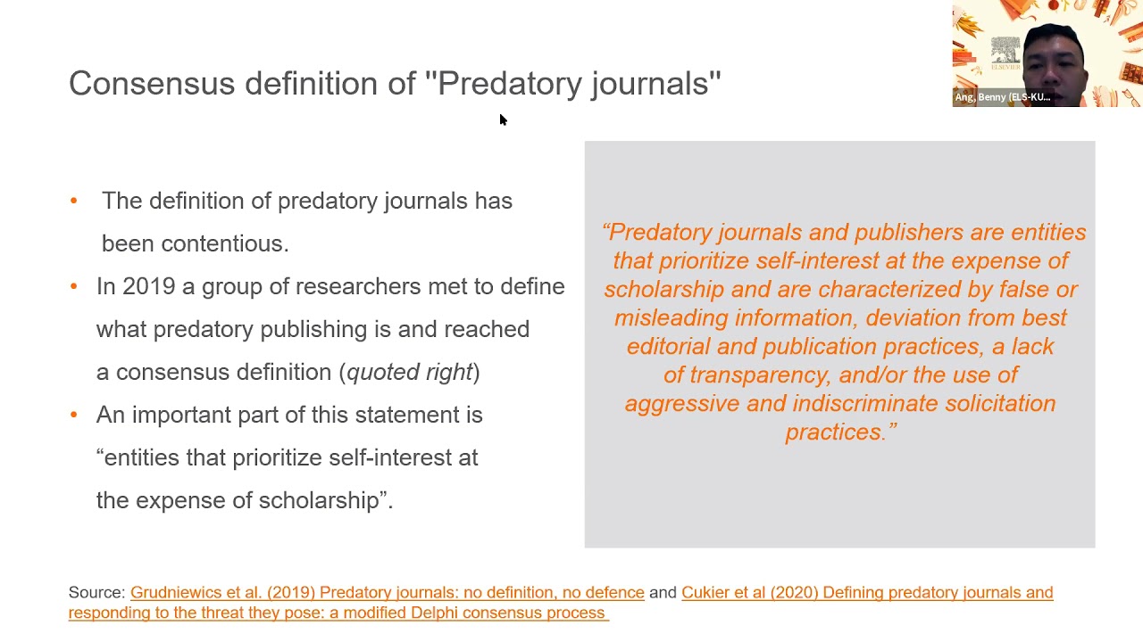 What Researcher Should Know About Predatory Publishing.