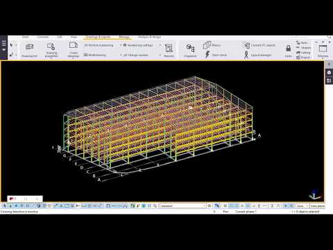 Tekla structure _ Hướng dẫn xuất bản vẽ GA