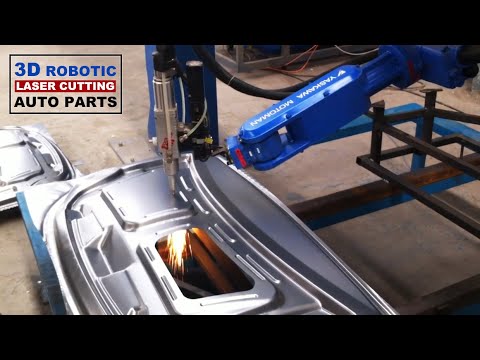 Industrial 3D Robotic Fiber Laser Cutting Machine for Metal