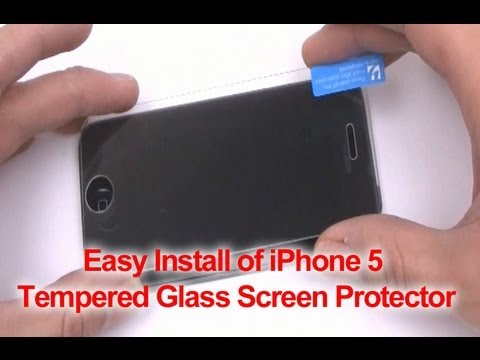 how to fit tempered glass protector