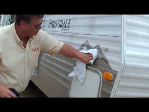 how to clean black streaks off rv