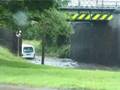 Doncaster, cars in the floods.