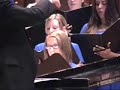 rachel is a freshman.  she sang the fourth movement of lauluja merelta-balladi, by aulis sallinen at her high school's spring choral concert.  rachel is the sister of max's sax.