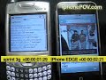 iPhone vs. Treo - Edge vs. 3g EVDO test 1
